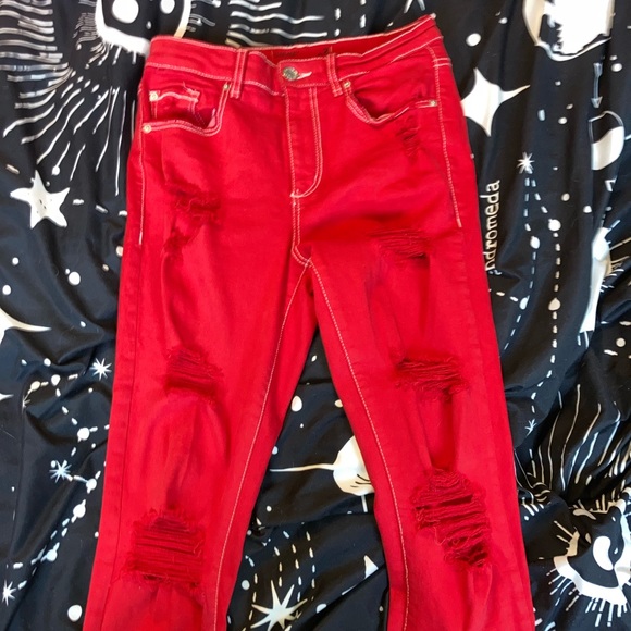 Garage Red Jeans - Picture 6 of 9